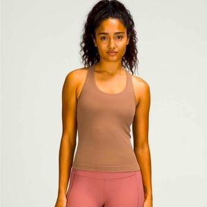 lululemon smooth racerback tank cacao